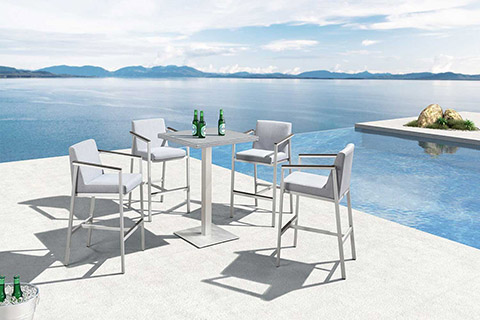Outdoor High Table Bar Height Patio Furniture For Project