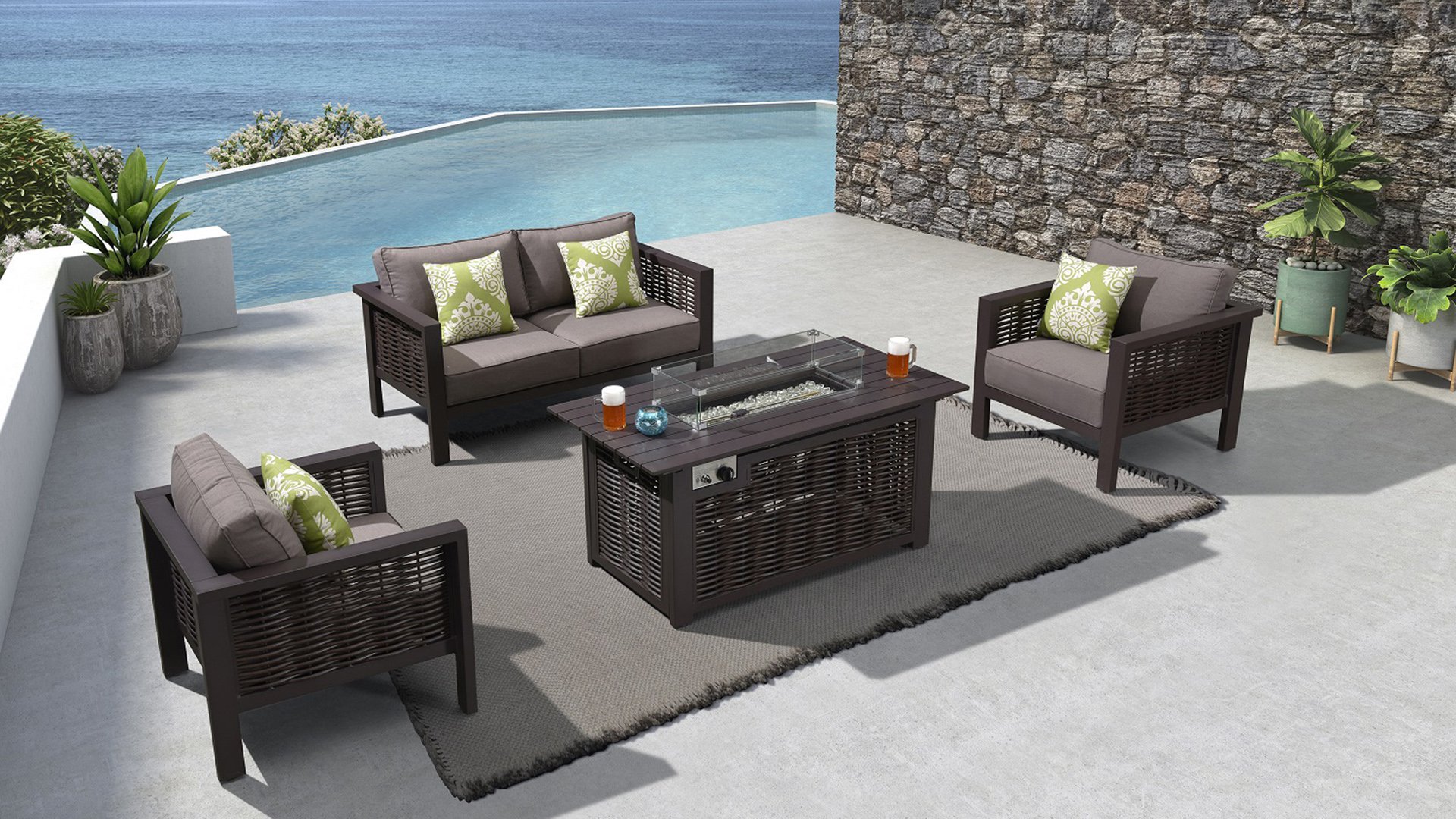 Dallas rattan garden cheap furniture
